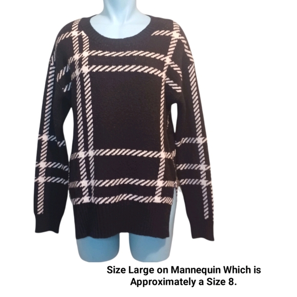 Host Pick!!! NWT Allison Joy Evereve Black White Plaid Size XS, Small and Large - Picture 9 of 10